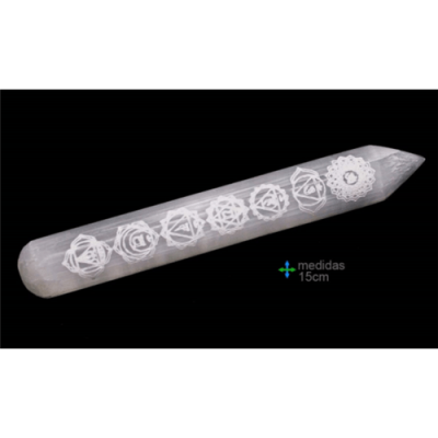 Baton selenite chakras