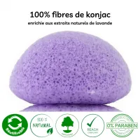 Eponge konjac lavande visage