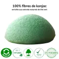 Eponge Speciale Yeux Konjac Naturelle au Thé Vert