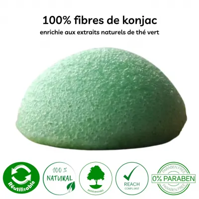 Eponge konjac the vert visage