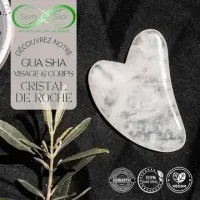 Gua sha cristal de roche