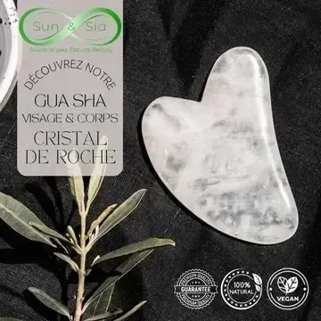 Gua sha cristal de roche